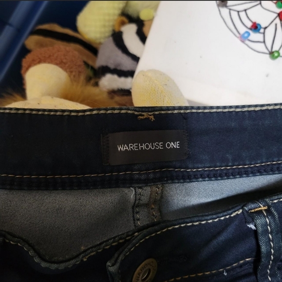 Warehouse One Indigo Bootcut Denim Jeans - Picture 5 of 6